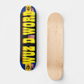 WUZ DA WORD JMT BARB 7 3/4" Skateboard Deck (Voorkant)