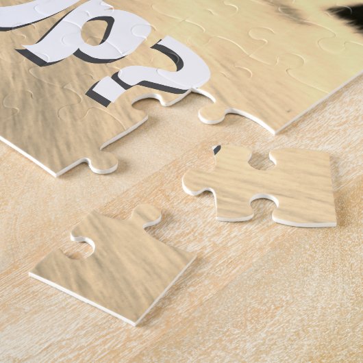 Wuzz up geitenpuzzel legpuzzel (Zijkant)