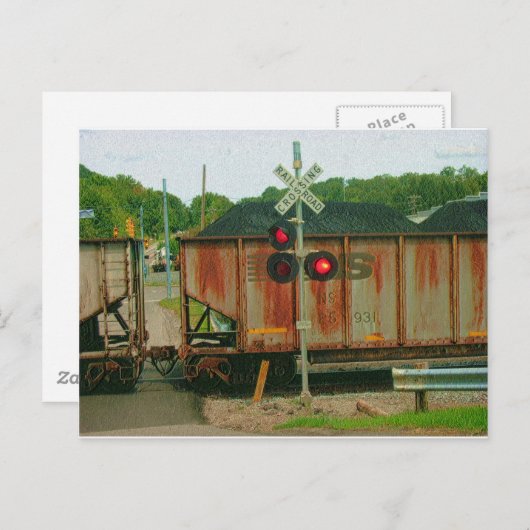 WV-kolentrein Briefkaart (Voorkant / Achterkant)