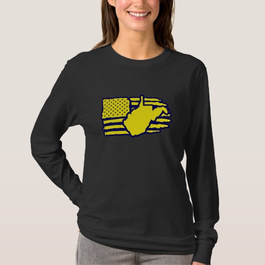 WV met Amerikaanse vlag T-shirt (Voorkant)