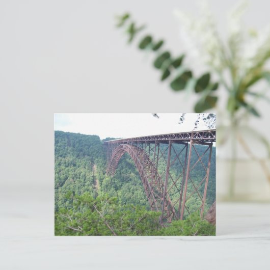 WV New River Gorge Bridge Briefkaart (Staand voorkant)