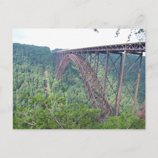 WV New River Gorge Bridge Briefkaart (Voorkant)