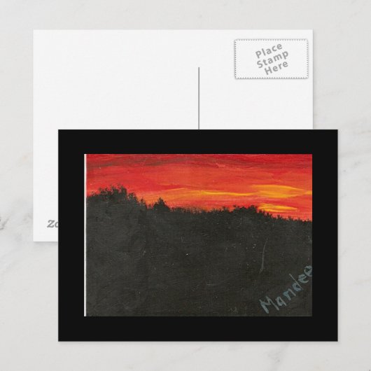 WV Sunset Briefkaart (Voorkant / Achterkant)