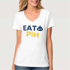 WV Womens Vneck Top Eat It Pitt
