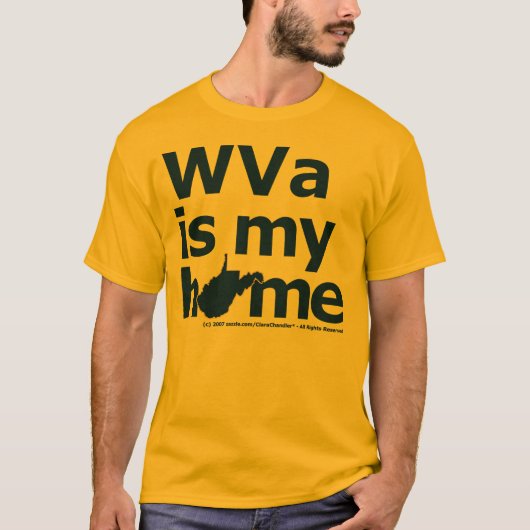WVa is mijn thuis T-shirt (Voorkant)