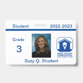 WVHF-studentendentiteitskaart Badge