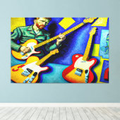 WVVG, Abstracte Van Gogh stijl kunst Canvas Afdruk (Insitu (Houten vloer))