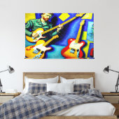 WVVG, Abstracte Van Gogh stijl kunst Canvas Afdruk (Insitu (Slaapkamer))