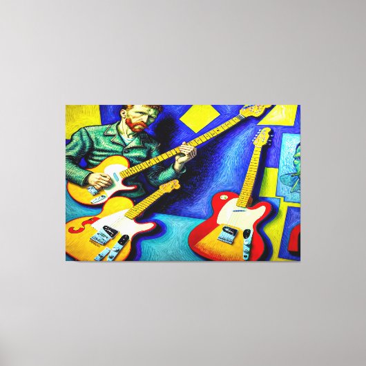 WVVG, Abstracte Van Gogh stijl kunst Canvas Afdruk (Voorkant)