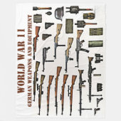 WW11 DUITSE WAPENS EN APPARATUUR FLEECE DEKEN (Voorkant)