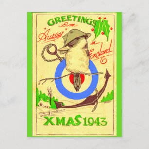 WW11 Kerst Kaart uit Aussies in Engeland kopie