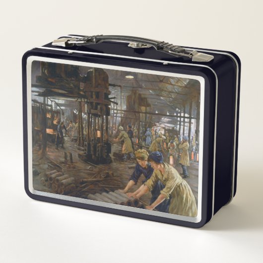 WW1 1918 Vrouwen werken bij een Munitie fabriek (Achterkant)