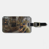 WW1 1918 Vrouwen werken bij een Munitie fabriek Bagagelabel (Voorkant horizontaal)