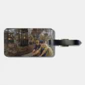 WW1 1918 Vrouwen werken bij een Munitie fabriek Bagagelabel (Achterkant horizontaal)