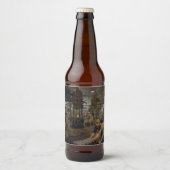 WW1 1918 Vrouwen werken bij een Munitie fabriek Bier Etiket (Voorkant)