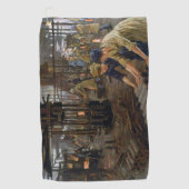 WW1 1918 Vrouwen werken bij een Munitie fabriek Golfhanddoek (Voorkant)