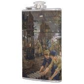 WW1 1918 Vrouwen werken bij een Munitie fabriek Heupfles (Links)