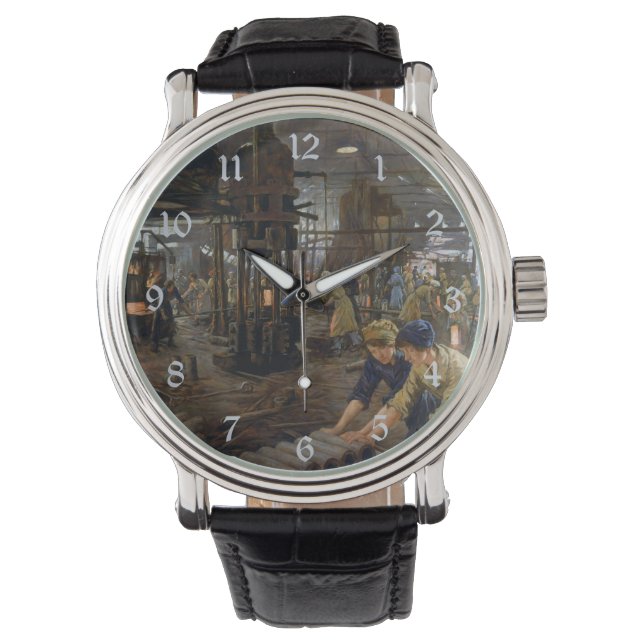 WW1 1918 Vrouwen werken bij een Munitie fabriek Horloge (Voorkant)