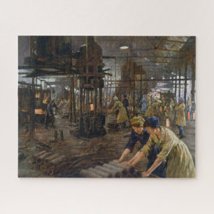 WW1 1918 Vrouwen werken bij een Munitie fabriek Legpuzzel