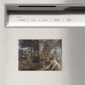 WW1 1918 Vrouwen werken bij een Munitie fabriek Magneet (Insitu (Vaatwasser))