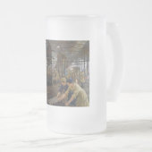 WW1 1918 Vrouwen werken bij een Munitie fabriek Matglas Bierpul (Voorkant rechts)