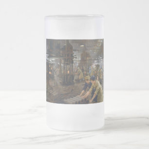 WW1 1918 Vrouwen werken bij een Munitie fabriek Matglas Bierpul