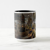 WW1 1918 Vrouwen werken bij een Munitie fabriek Mok (Midden)