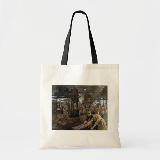 WW1 1918 Vrouwen werken bij een Munitie fabriek Tote Bag (Voorkant)