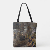 WW1 1918 Vrouwen werken bij een Munitie fabriek Tote Bag (Achterkant)