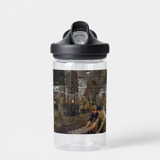 WW1 1918 Vrouwen werken bij een Munitie fabriek Waterfles (Voorkant)