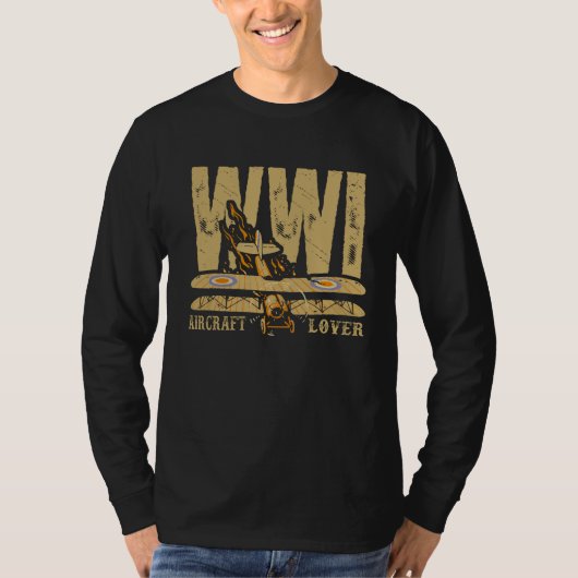 WW1 Aircraft Lover T-shirt (Voorkant)