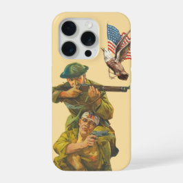 WW1 Amerikaanse Doughboy-poster kunst iPhone 15 Pro Case