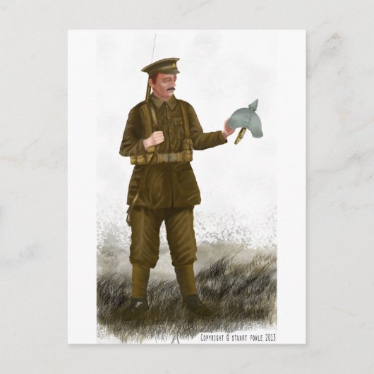 WW1 Brits Briefkaart "Tommy" (Voorkant)