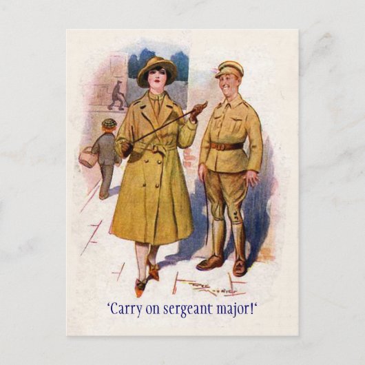 WW1 "Dragen aan" Briefkaart (Voorkant)
