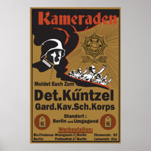 WW1 Duits Poster Kameraden