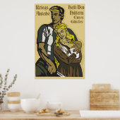 WW1 Duits Poster Kriegsanleihe helft den Hütern (Keuken)