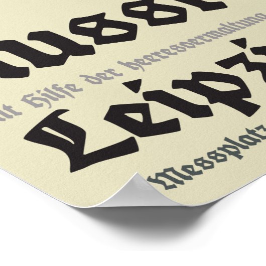 WW1 Duits poster Propaganda (Hoek)