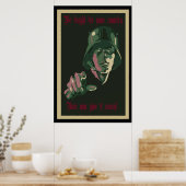 WW1 Duits Poster tegen protesten (Keuken)