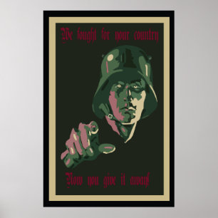 WW1 Duits Poster tegen protesten