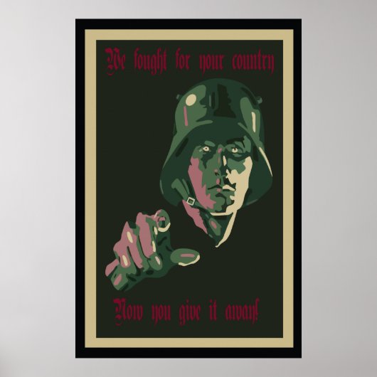 WW1 Duits Poster tegen protesten (Voorkant)