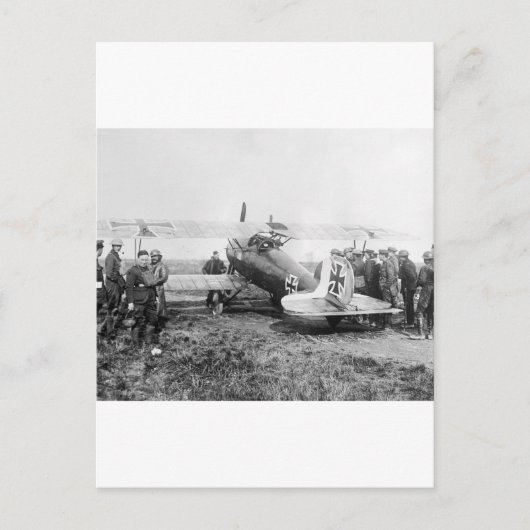 WW1 Duits Vuurvliegtuig, jaren 1910 Briefkaart (Voorkant)