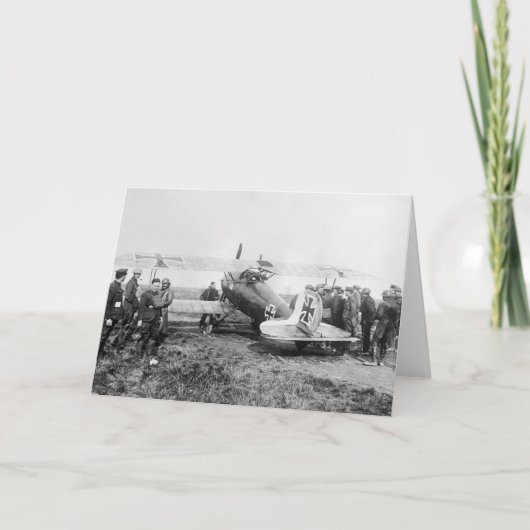 WW1 Duits Vuurvliegtuig, jaren 1910 Kaart (Voorkant)