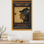 ww1 Duits werving poster voor scherpschutters (Keuken)