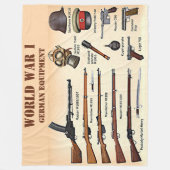 WW1 DUITSE APPARATUUR FLEECE DEKEN (Voorkant)