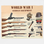 WW1 DUITSE APPARATUUR FLEECE DEKEN (Voorkant (Horizontaal))