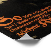 WW1 Duitse propaganda koopt oorlogsobligaties Poster (Hoek)