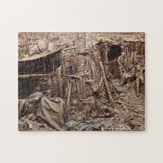 WW1 Eerste Wereldoorlog Kampstation Puzzle Legpuzzel (Horizontaal)