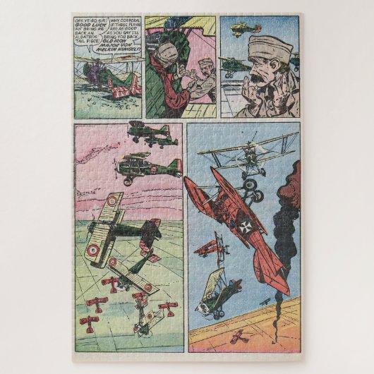 WW1 Fighter Plane Dogfight  strippagina Legpuzzel (Verticaal)