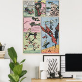 WW1 Fighter Plane Dogfight  strippagina Poster (Thuiskantoor)