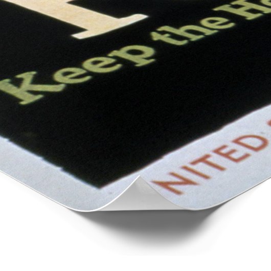  WW1 Home Garden Poster (Hoek)